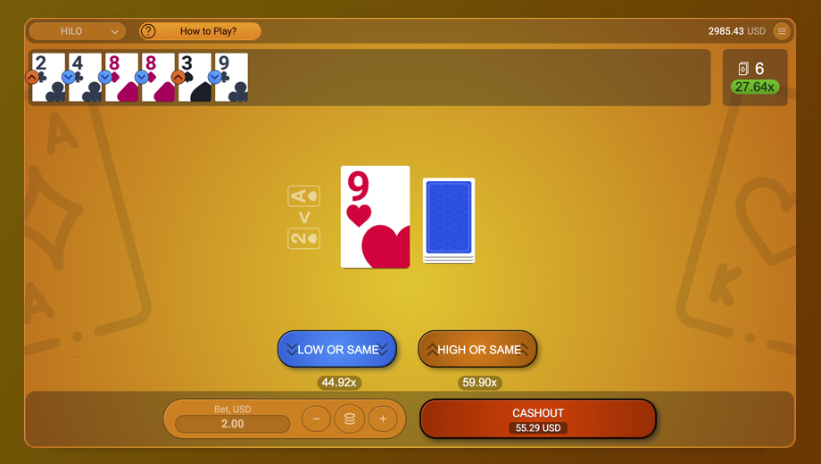 Hilo gameplay screenshot